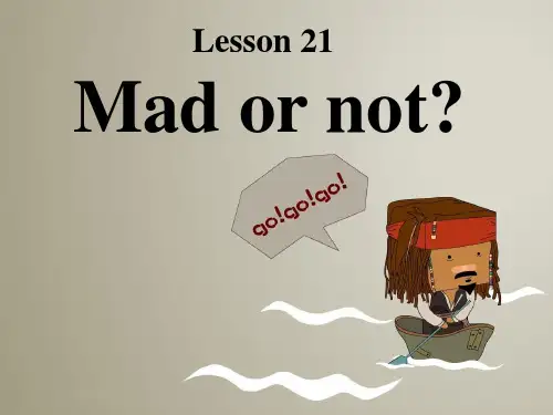新概念英语第二册 Lesson 21课件