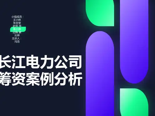 组长江电力公司筹