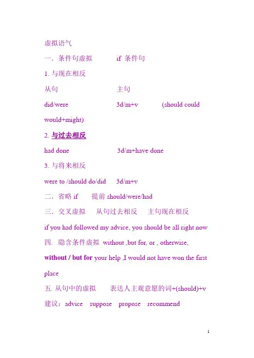 虚拟语气+倒装