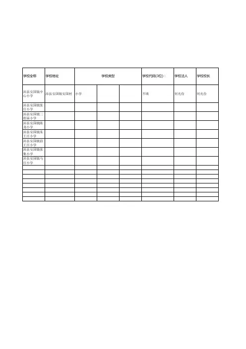 学校基本信息