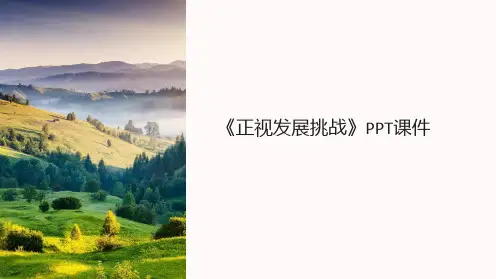 《正视发展挑战》课件