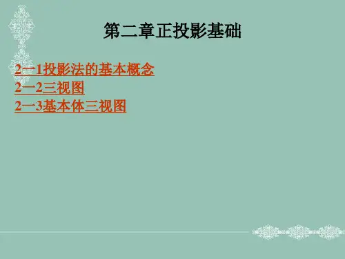 第二章正投影基础