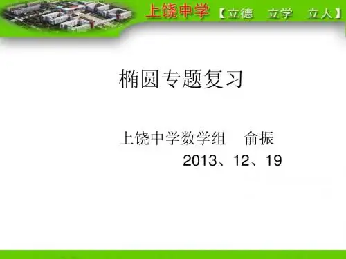 椭圆专题复习(俞振)  (推荐)