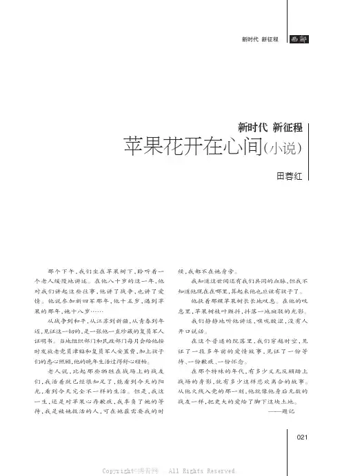 苹果花开在心间（小说）