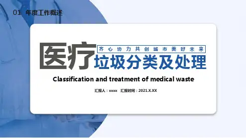 医疗垃圾分类及处理PPT