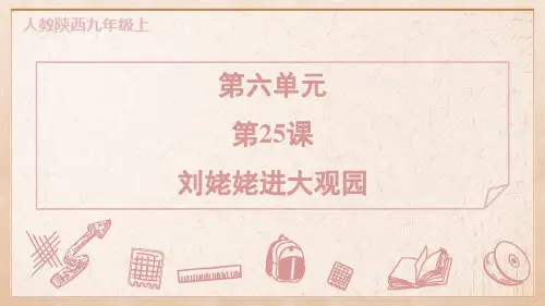 九年级语文上册25 刘姥姥进大观园作业