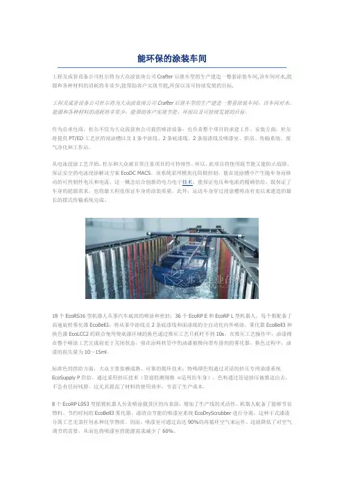 能环保的涂装车间