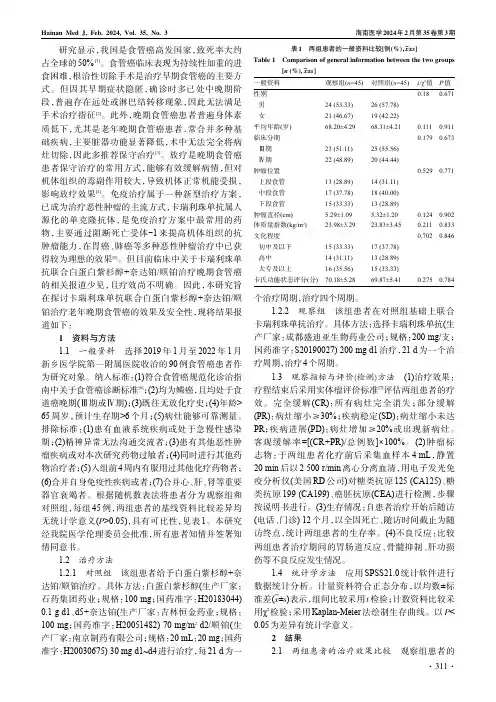 卡瑞利珠单抗联合白蛋白紫杉醇+奈达铂