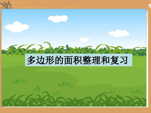 人教版五年级上册《多边形的面积整理和复习》