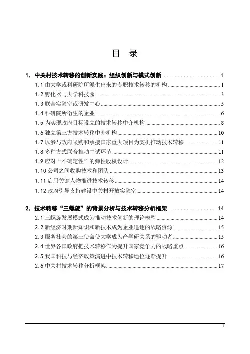 技术转移研究报告