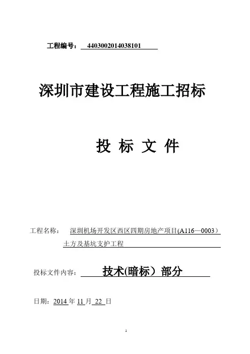 技术标(暗标)【范本模板】