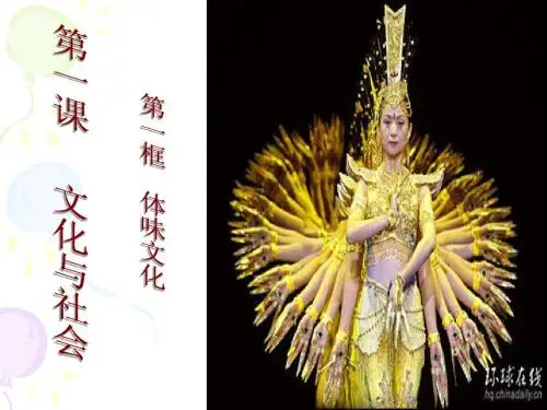 第一课第一框体味文化