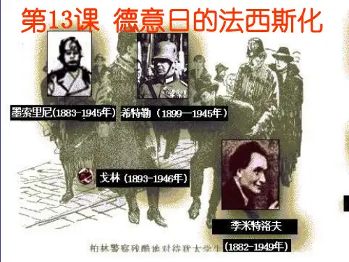 川教版历史九下《德意日的法西斯化》ppt2