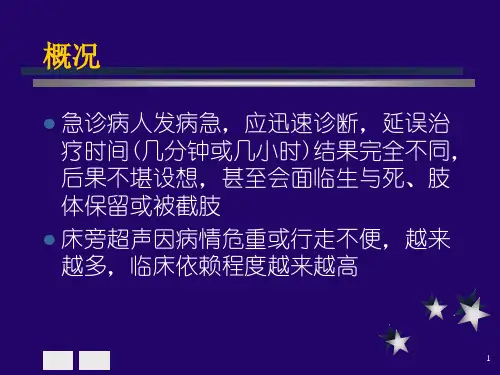 血管急诊和床旁超声检查PPT演示课件