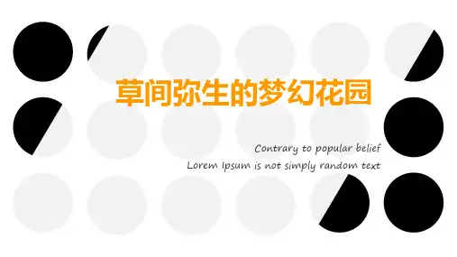    少儿创意美术—— 《草间弥生的奇妙花园》  ——PPT课件 