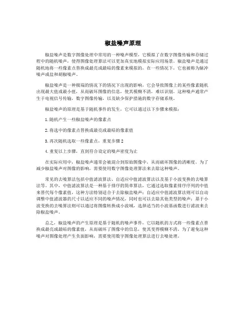椒盐噪声原理