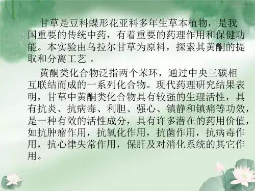 甘草黄酮高效提取
