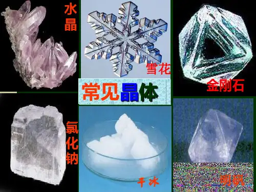 常见晶体