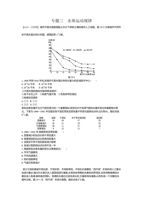 专题三 水体运动规律