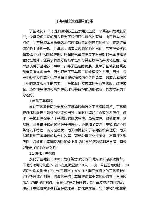 丁基橡胶的发展和应用