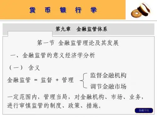 第九章-金融监管