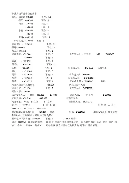 中继频率