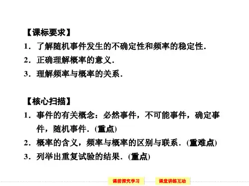 频率与概率课件ppt北师大版必修三.ppt