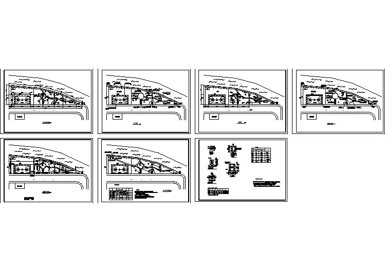 【设计图纸】小公园园林绿化施工图(精选CAD图例) 
