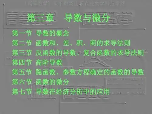 微积分课件(导数与微分2)资料