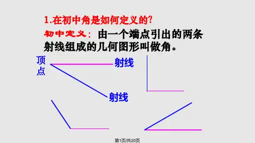角的概念的推广公开课PPT课件