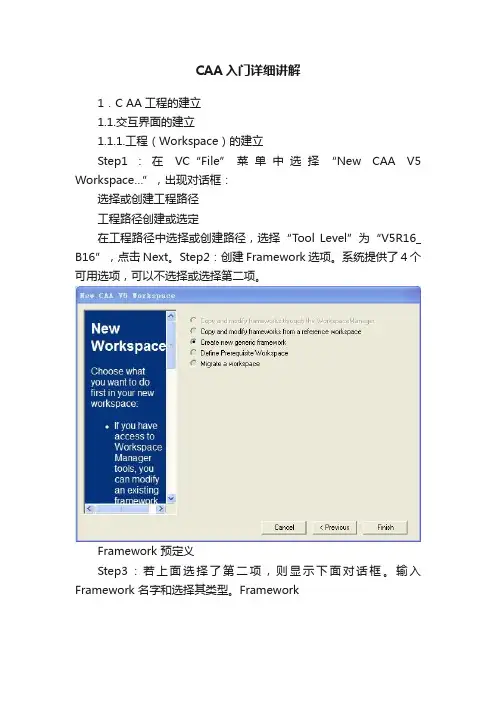 CAA入门详细讲解