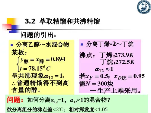 3.2特殊精馏全解