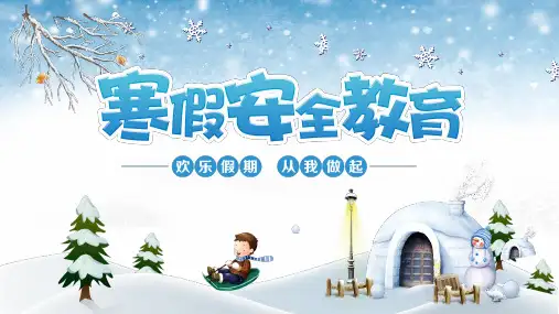 寒假安全教育主题班会ppt课件