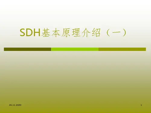 SDH基本原理介绍一PPT课件
