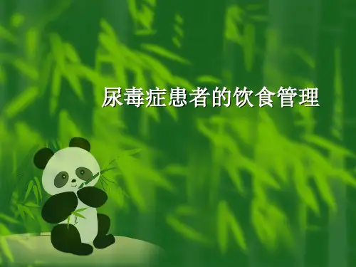 尿毒症患者饮食宣教ppt