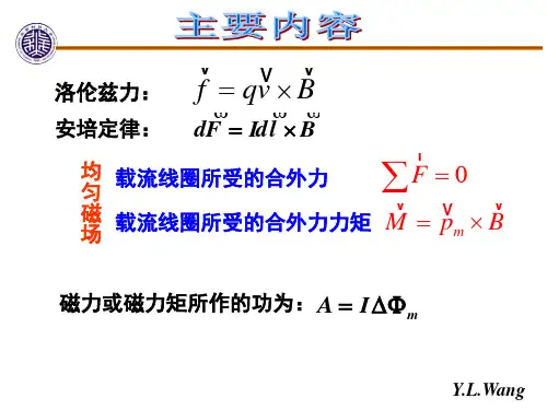 北科大稳恒磁场习题