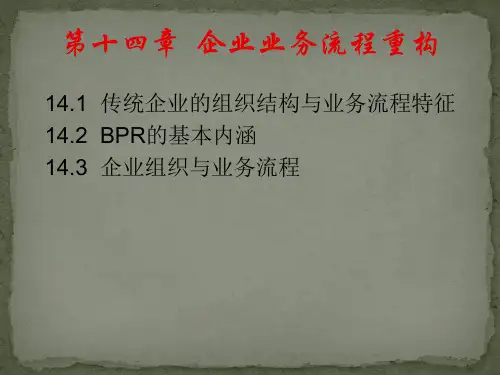 企业业务流程重构