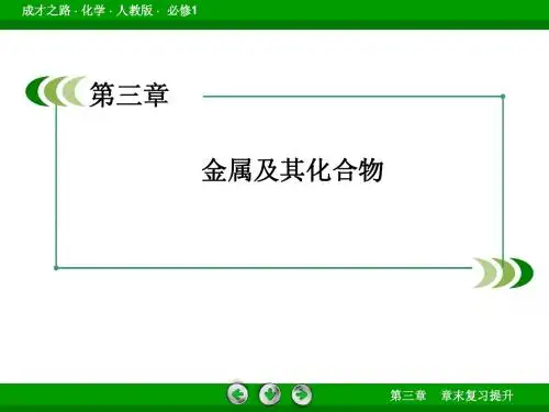 2013年高考化学总复习重点精品课件： 金属及其化合物  知识重点总结