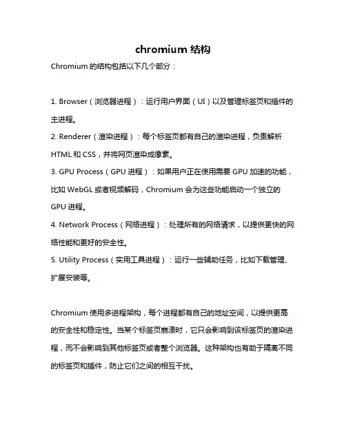 chromium 结构
