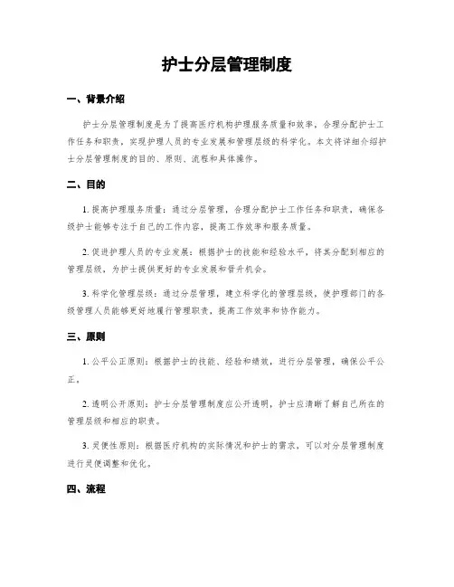 护士分层管理制度