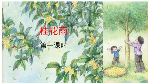 统编版五年级语文上册第3课《桂花雨》第一课时课件(共30张PPT)
