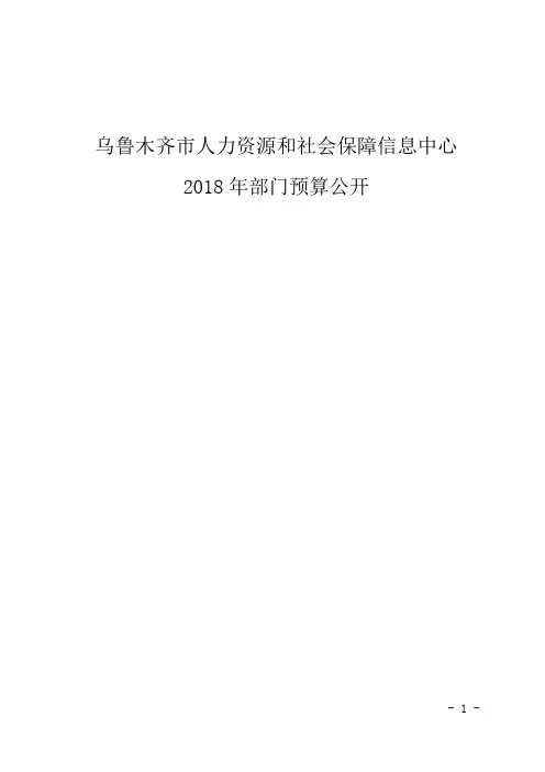 乌鲁木齐市人力资源和社会保障信息中心