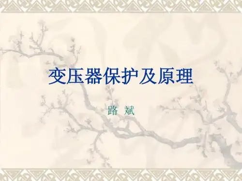 发变组保护概述及原理二