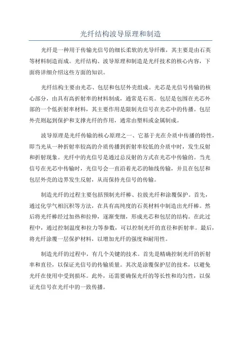 光纤结构波导原理和制造