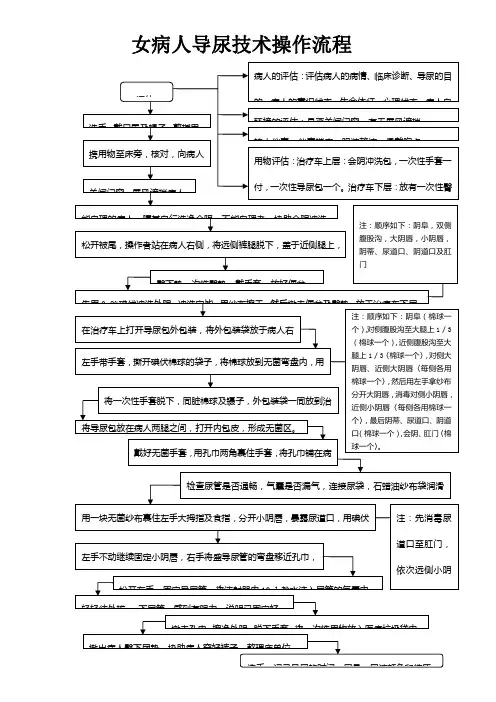 女病人导尿技术操作流程