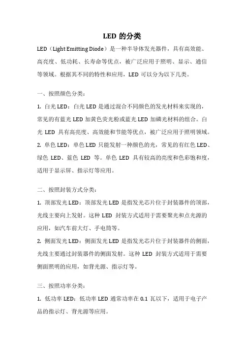 LED的分类
