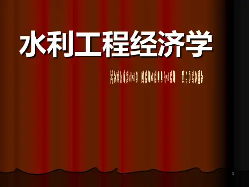 水利工程经济学ppt课件