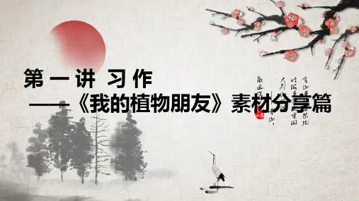 习作《我的植物朋友》ppt课件