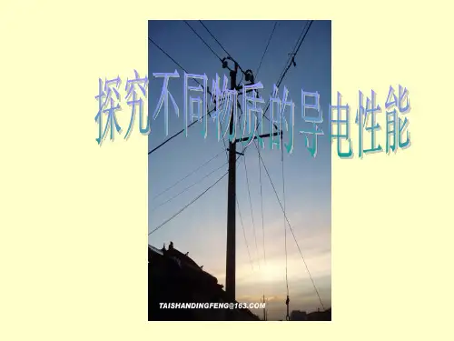 探究不同物质的导电性能