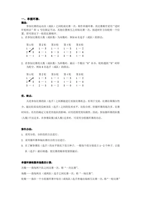 循环赛_淘汰赛